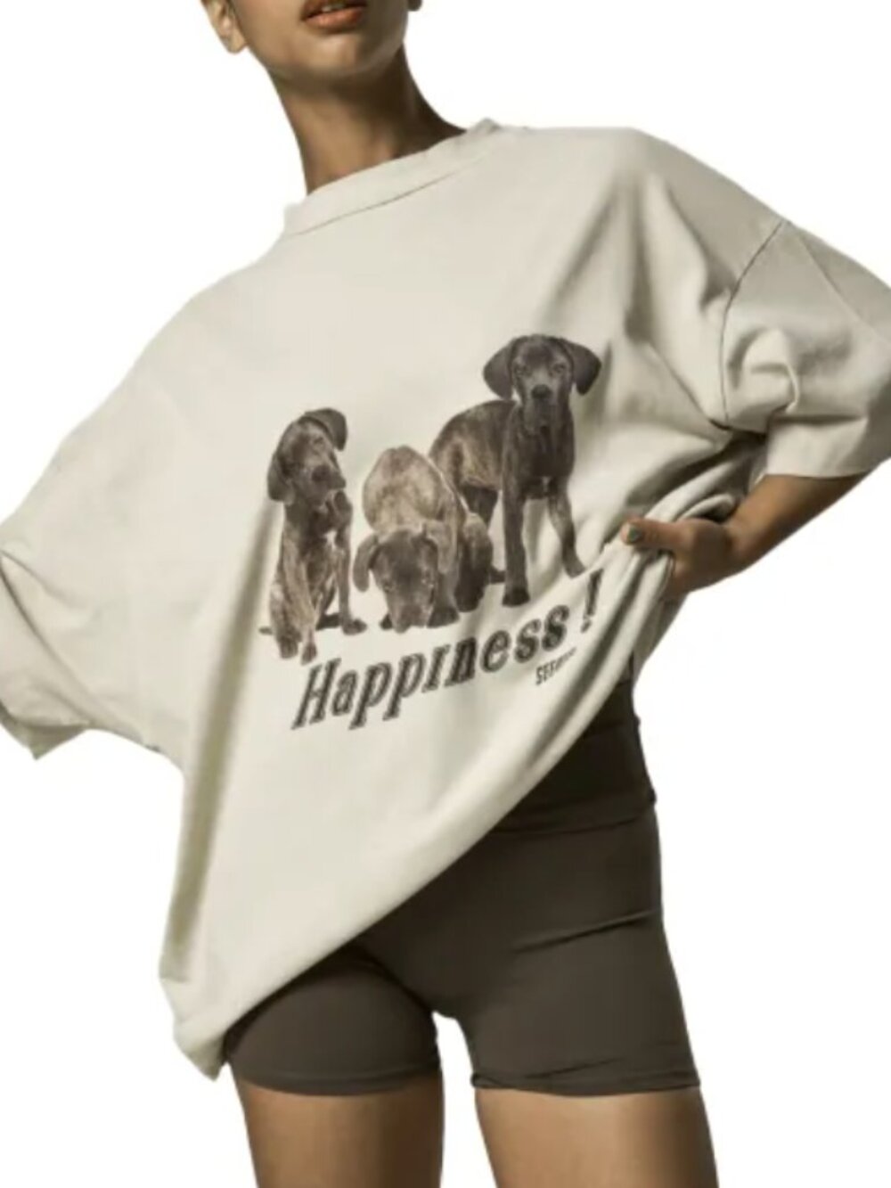 Sisters & Seekers Happiness Oversized Tee